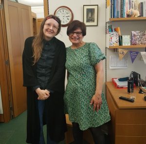 Bristol West MP Thangam Debonnaire meeting Dr Maria Sobczyk in her office in Portcullis House.